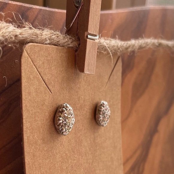 Dazzling Crystal Silver Earrings - Picture 2 of 5